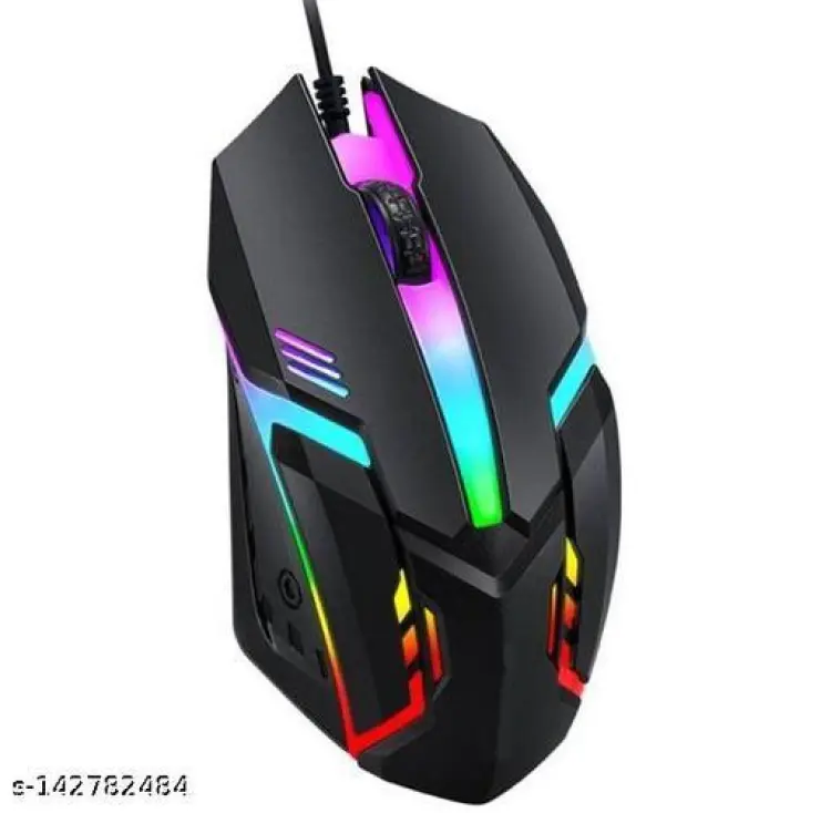 M6 7 color light gaming mouse-black/M133 Wireless Bluetooth-compatible Three-mode Transparent Mouse Rechargeable